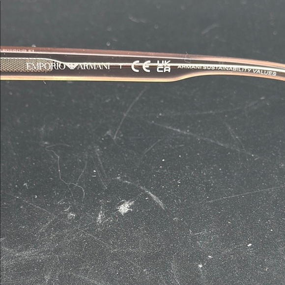 Emporio Armani Brown Cat-Eye Glasses main image 6